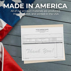 Custom 8.5" x 7" Carbonless NCR Books in 3-Part Triplicate Invoices, Work Orders - Image 5