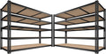 ROOMFAVE 3500LBS Garage Shelving 60" W Metal Shelving 72" H Storage Shelves by RoomFave-organizeyourjoy