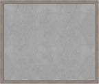 Amanti Art Grey Framed Magnetic Board 43x51 Oversize Vision Board by AmantiArt