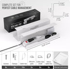 Under Desk Cable Management Tray no Drill – Wire Management - Image 6