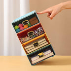 Spacious Desk Drawers, Stackable Desktop Organizer, Plastic Storage Box - Image 4