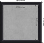 Amanti Art Black Framed Magnetic Board 28x28 Medium Vision Board - Image 2