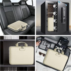 Fireproof File Organizer with Lock, Hard-Shell Case Fireproof Document Box with - Image 6