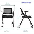 12 Pack Stackable Conference Room Chairs - Image 2