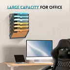 SUPEASY Wall File Organizer Mesh Office Mail Holder, Hanging Wall Organizer - Image 5