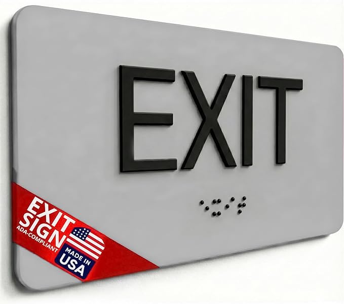 ADA Compliant Sign with Braille by NapTags