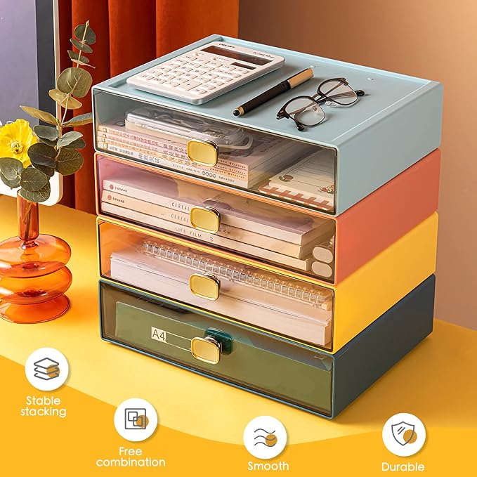 DETEIN 2PACK Stackable Desktop Organizer - Image 7