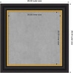 Amanti Art Black Framed Magnetic Board 26x26 Medium Vision Board - Image 2