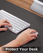 Leather Desk Pad Protector, Mouse Pad, Non-Slip PU Leather Desk Blotter - Image 3