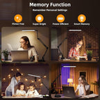 NOEVSBIG LED Desk Lamp with Clamp, 2-in-1 Clamp on Desk Lamps with Base - Image 6