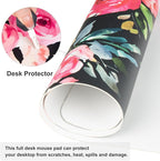 QIYI Large Mouse Pad, Floral Desk Mat - Image 5