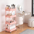 Calmootey 4-Tier Rolling Utility Cart - Image 2