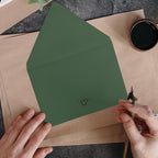 100 Pack Dark Green Envelopes 5x7, Goefun A7 Envelopes - Image 6