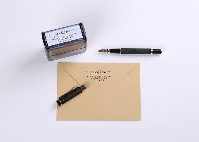 LOMENTICSCustom Self Inking Return Address Stamp, Make Return Addressing Easy - Image 8