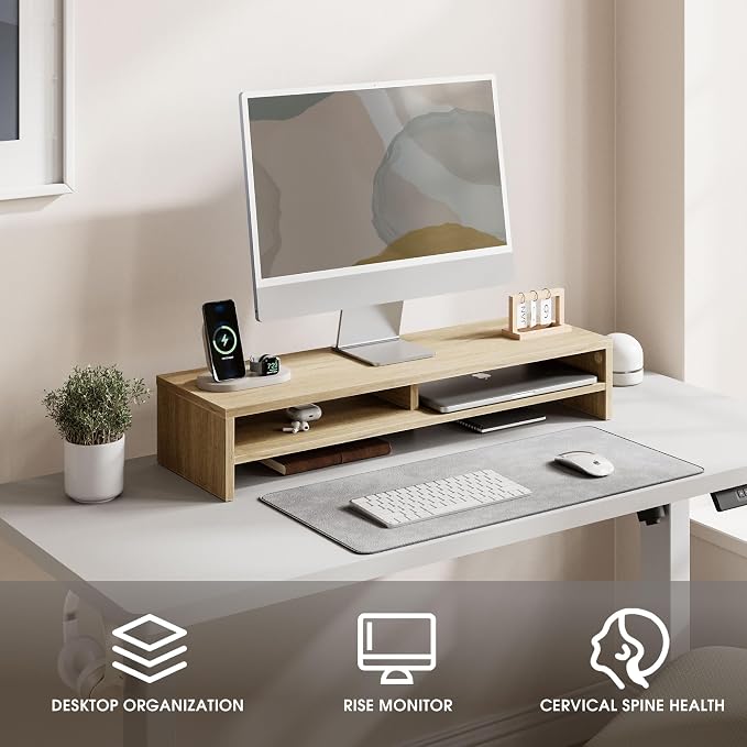 Fenge Monitor Stand, 31.5 Inch Computer Monitor Riser - Image 2