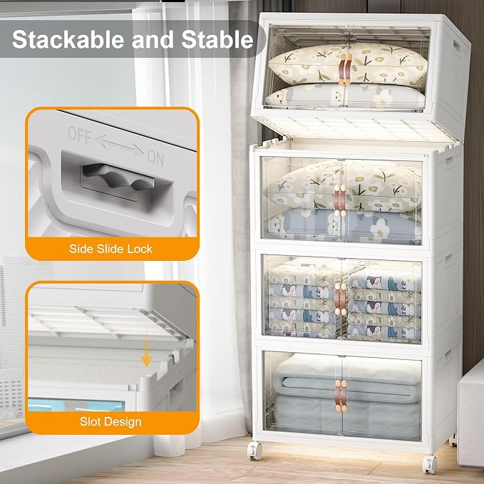UAMFURI Extra Large Stackable Storage Bins - Image 4