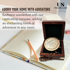 US HANDICRAFTS Brass Compass - Image 3