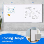 Magnetic Dry Erase Board 96 x 48 inches, Maxtek 4" x 8" Whiteboard - Image 2