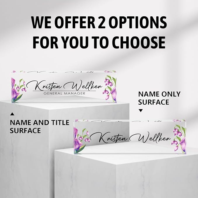 Custom Office Name Plate for Desk, Desk Name Plate Personalized, Personalized - Image 6