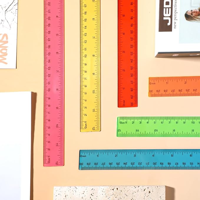 120 Pack 12 Inch Plastic Rulers Bulk - Image 5