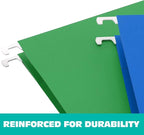 HERKKA Extra Capacity Hanging File Folders, 60 Pack Reinforced Letter Size - Image 4