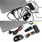 OneLeaf 110PCS Cord Organizer 8 × 1/2" Reusable Cable Ties - Image 4