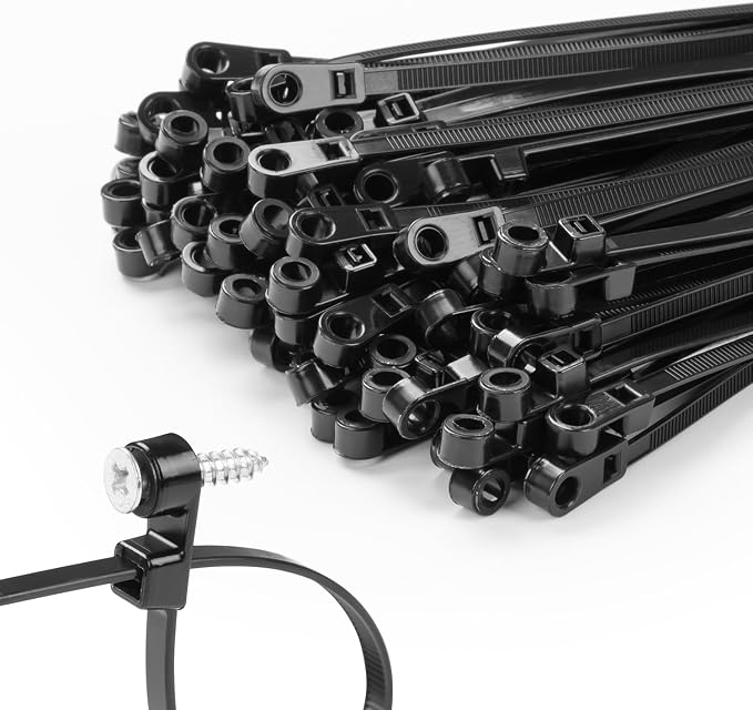 MasiStranth 200 PCS 10 inch Black Zip Ties by MasiStranth
