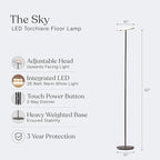 Brightech Sky LED Floor lamp, Torchiere Super Bright Floor Lamp - Image 8