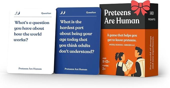 Preteens are Human | 140 Conversation Cards to Help You Get to Know Preteens | by ParentsAreHuman