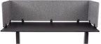 Stand Up Desk Store ReFocus Raw Clamp-On Acoustic Desk Divider Mounted Privacy - Image 3
