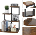 YMYNY Desktop Shelf Organizer, 4 Tier Storage Display Rack, Desk Shelf - Image 5
