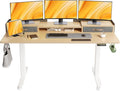 Claiks Standing Desk with Drawers, Adjustable Stand Up Electric Standing Desk by CLAIKS