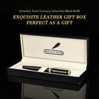 BEILUNER Black Personalized Fountain Pen, Stunning Luxury Lacquer, 24K Gilded - Image 6