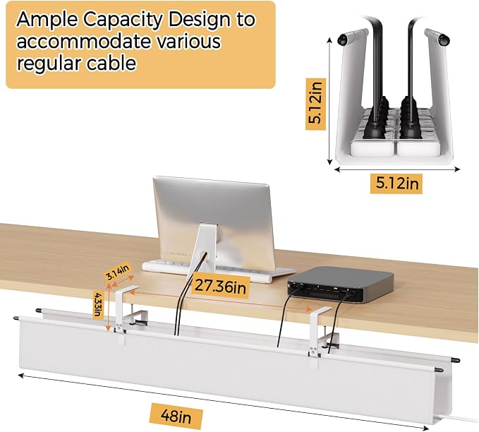 Under Desk Cable Management Tray - Image 4
