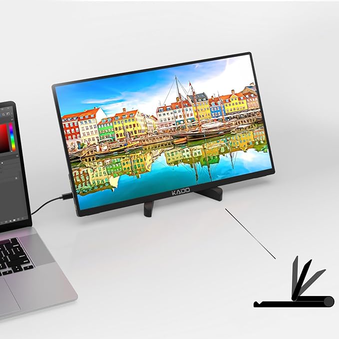 Kado Tablet Stand for Portable Monitor, Adjustable Tablet Holder Foldable - Image 3