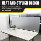 OBEX Frosted Acrylic Desk Mounted Privacy Panel - Image 7