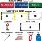 PMXBOARD Home Kanban Board Set – 39-Piece Scrum & Agile Magnetic Cards Kit | - Image 2