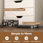 Giantex Drawers Cabinet Mobile Lateral Filing Organizer - Image 5