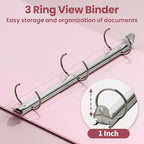 SUNEE Binder 3 Ring 1 Inch 1 Pack - Image 4