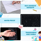 Outus Self Adhesive Shop Ticket Holders Clear Plastic Sleeves Adhesive Pockets - Image 5