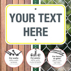 Personalized Custom Customize for Office, Delivery Yellow Sign, 12x18 Inches - Image 4