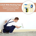 Fainne Masking Tape Bulk General Purpose Masking Painting Tape 55 Yards - Image 7