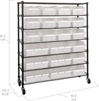 Seville Classics Heavy Duty NSF Bin Rack Solid Steel Wire Shelving Storage Unit - Image 2