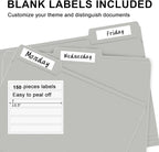 File Folder, RAZCC 100 Pack 1/3 Cut Tab File Folders Letter Size, Folders - Image 4