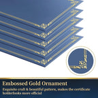 30 Packs Certificate Covers, Certificate Holders Gold Foil Border, - Image 4