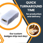 Ships Next Day Magnet Me Up Custom Printed Magnetic Name Tag Badge - Image 6