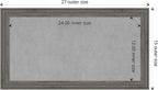 Amanti Art Grey Framed Magnetic Board 15x27 Small Vision Board - Image 4