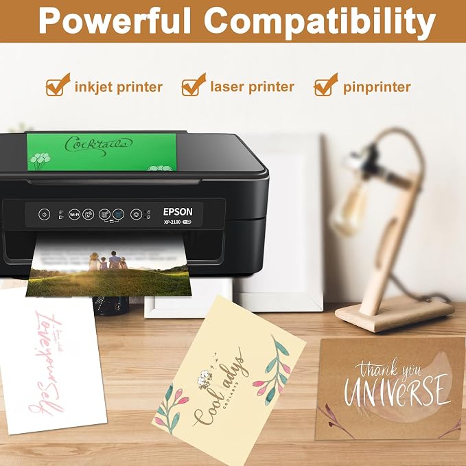 Silunkia 28 Sheets Brown Cardstock 8.5 x 11 Kraft Paper, 92lb Heavyweight paper - Image 5