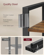 VASAGLE 4-Tier Bookshelf, Bookcase - Image 5