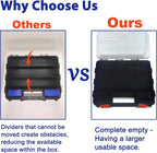 Double Side Tool Box Organizer, Hardware Storage Box, Portable Small Parts - Image 3